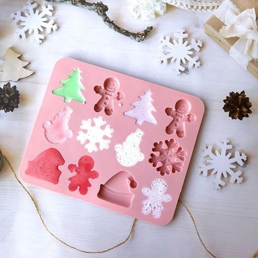 [32321] Molde de silicona diseño navideño 24*20cm