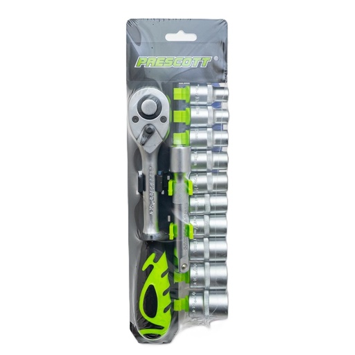[phwsl12] Juego de llave tubo 1/2" 12 piezas PRESCOTT