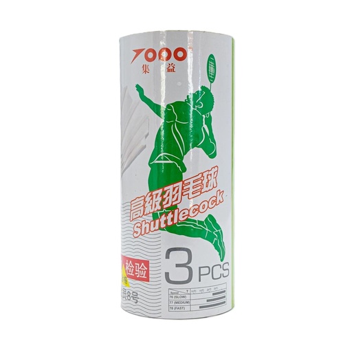 [jy-303] Volante de pluma para Badminton 3 piezas