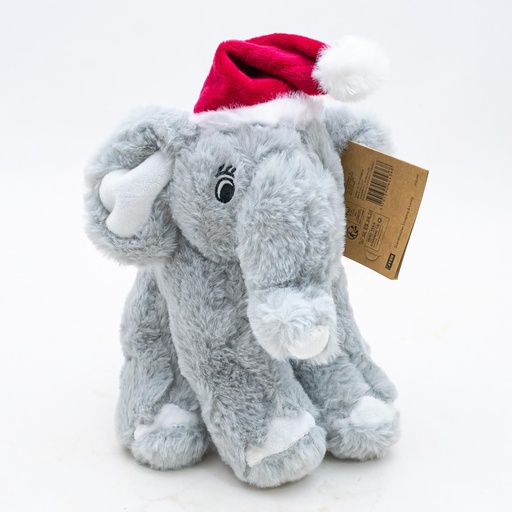 [30161] Peluche elefante con gorra navideña 22cm