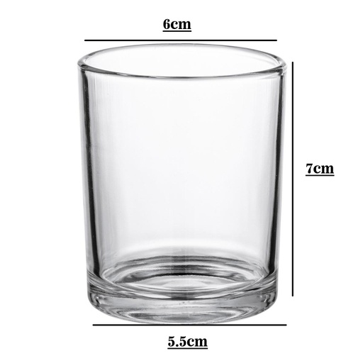 [32459] Frasco de vidrio cilindro 6*7cm 140ml