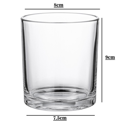 [32460] Frasco de vidrio cilindro 9*8cm 315ml