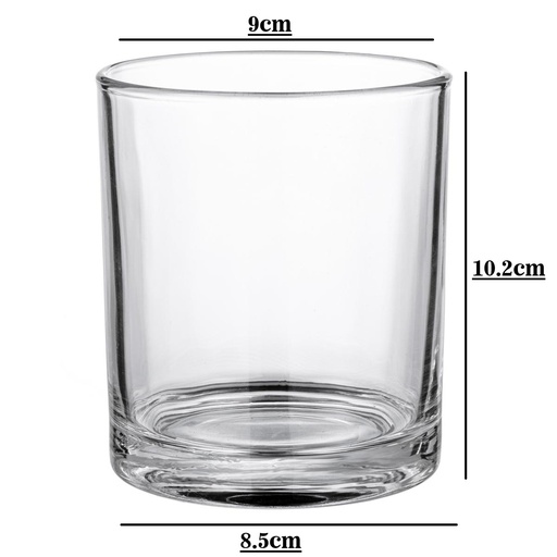 [32461] Frasco de vidrio cilindro 9*10.2cm 430ml