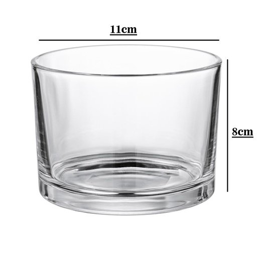 [32464] Frasco de vidrio cilíndrico 11*8cm 530ml