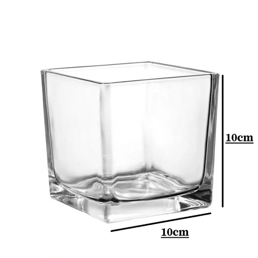 [32456] Frasco de vidrio cuadrado 10*10cm 640ml