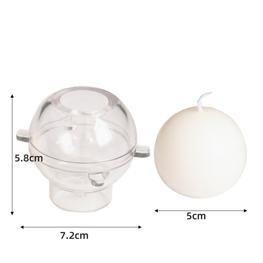 [MA0115] Molde acrílico esfera 5.8cm