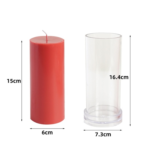 [MA0106] Molde acrílico cilindro 16.4*7.3cm