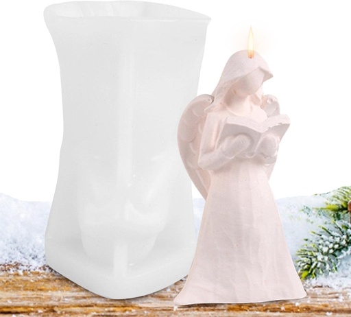 [32411] Molde de silicona vela forma ángel con libro 11.5*7.8cm
