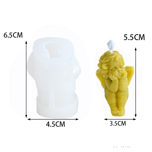 [32410] Molde de silicona vela forma ángel 6.5*4.5cm
