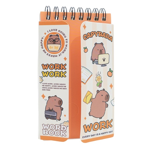 [32589] Anotador diseño capibara 7.4*13cm