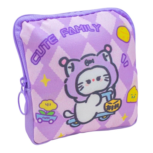 [30716] Monedero diseño gato 13*12cm