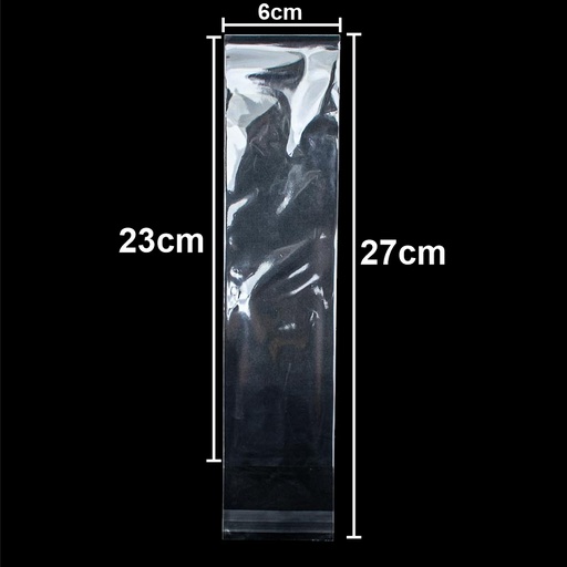 [32625] Bolsita OPP adhesiva 27*6cm 100 piezas