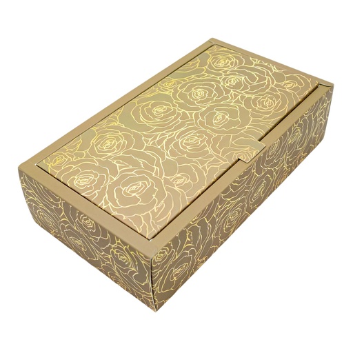 [32646] Caja rectangular diseño rosa 25*14*7cm 12 piezas