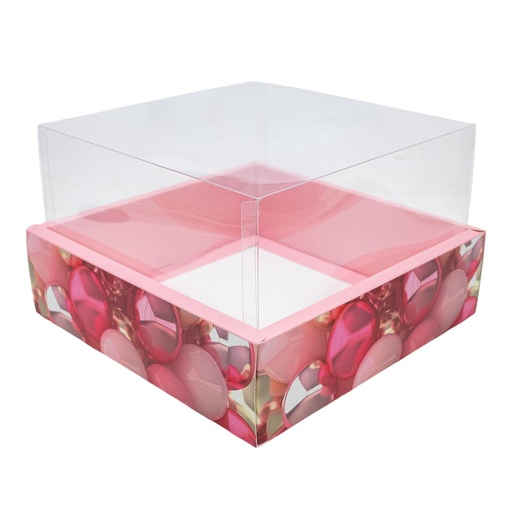 [32652] Caja con visor elevado diseño globo 25*25*15cm 12 piezas