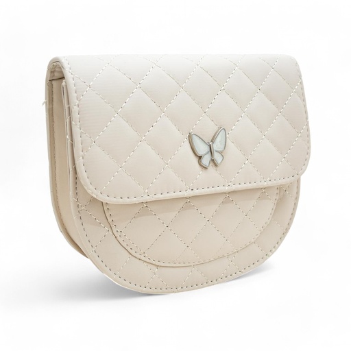 [32776] Cartera semicircular con dije mariposa