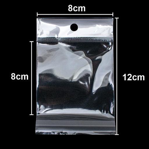 [32635] Bolsita OPP con agujero adhesivo 12*8cm 100 piezas