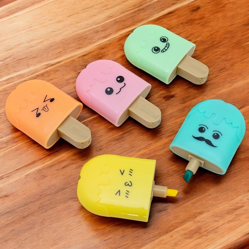 [32868] Mini resaltador diseño helado 5 piezas