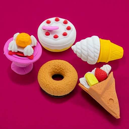 [61916] Set de mini borrador con diseños 5 piezas