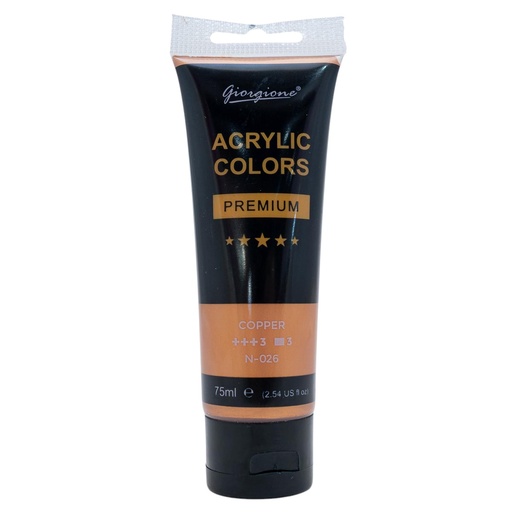 [G-AC75-26] Pintura acrílica cobre 75ml GIORGIONE