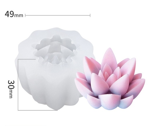 [MS0110] Molde de silicona flor suculenta 30mm