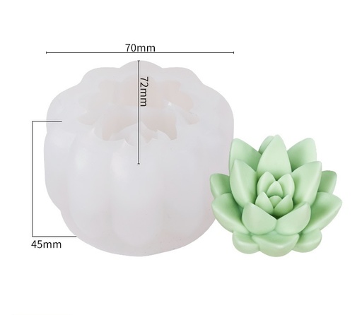 [MS0111] Molde de silicona suculenta 70*45mm