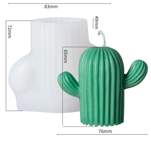 [MS0116] Molde de silicona cactus 83*72mm