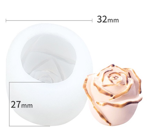 [MS0154] Molde de silicona capullo rosa 32*27mm