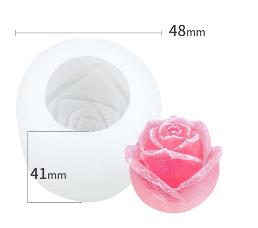 [MS0155] Molde de silicona capullo rosa 48*41mm