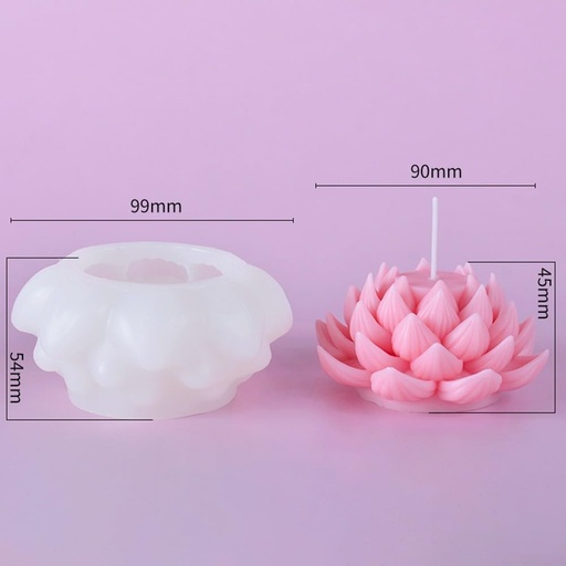 [MS0163] Molde de silicona flor de loto 99*54mm