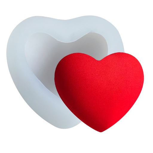[MS0168] Molde de silicona corazón 3D 115*105mm