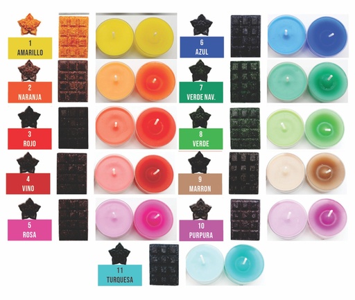 [32911-2] Colorante solido para vela naranja (3) 10g