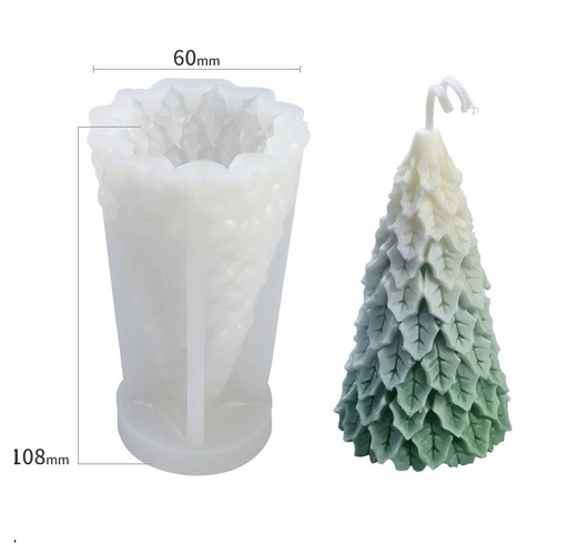 [ms0143] Molde de silicona árbol navideño 10.8*6cm