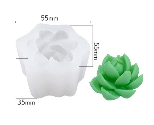 [ms0109] Molde de silicona suculenta 55*55mm