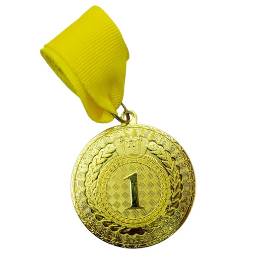 [32916] Medalla metálica puesto 1 oro 5cm