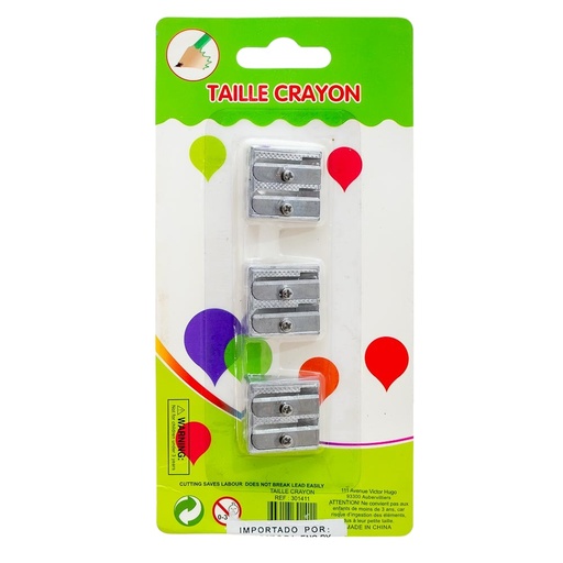 [61157] Set De sacapuntas 3 pc