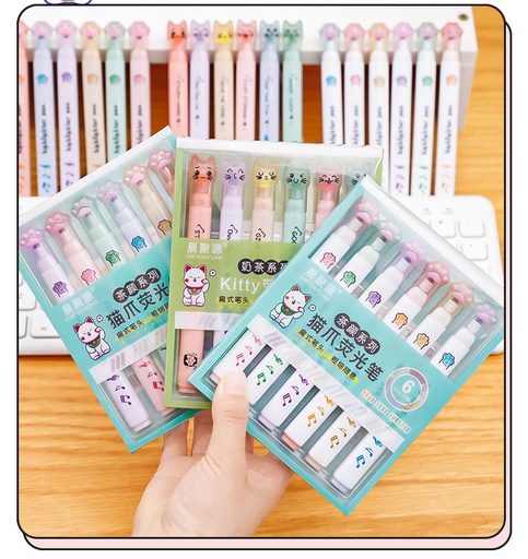 [30050] Resaltador kawaii 6pc