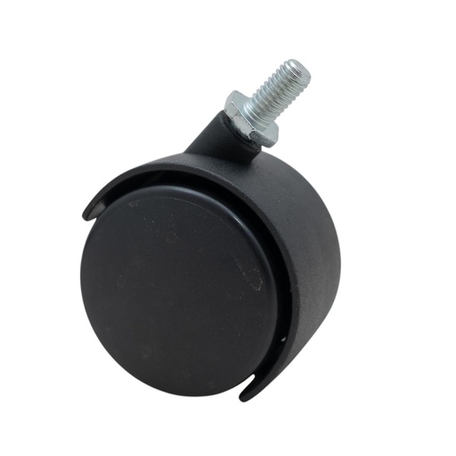 [32908] Rueda de plastico 5cm espiga negro