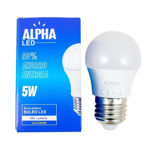 [72198] Foco LED 5w cálido 3000k ALPHA