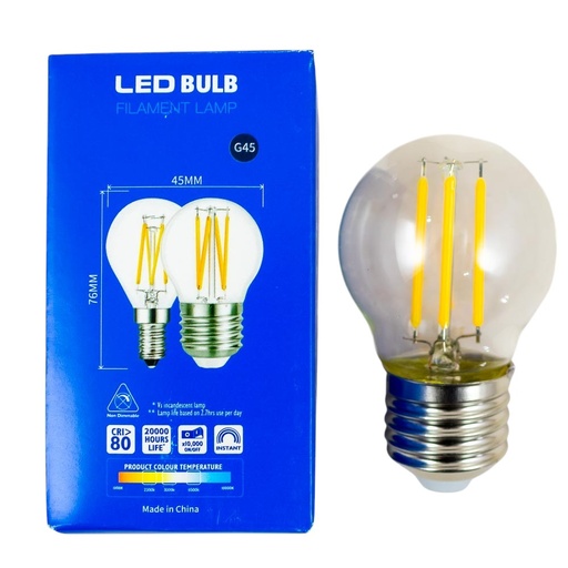 [32968] Foco LED filamento cálido 4w decorativo