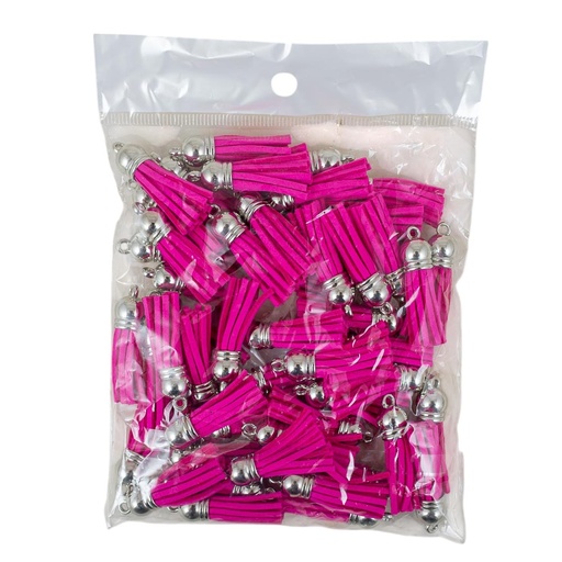 [92829-20] Borla gamuza fucsia 50 piezas