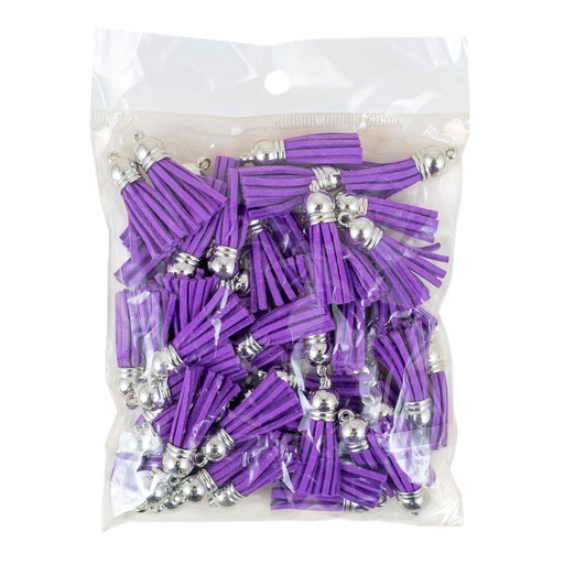 [92829-24] Borla gamuza lila 50 piezas